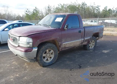 2002 GMC Sierra 1500 Sle z USA, uszkodzony, nr VIN 1GTEK14T22Z257251